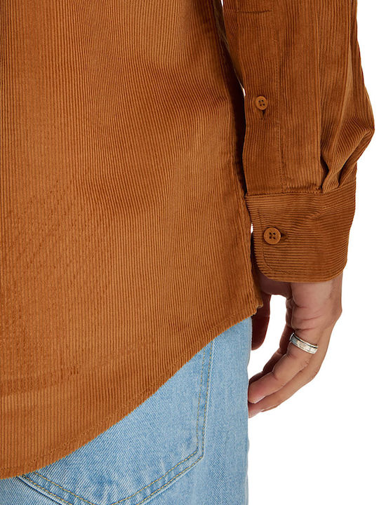 Smoke Trail Long-sleeved Corduroy Shirt Smoke