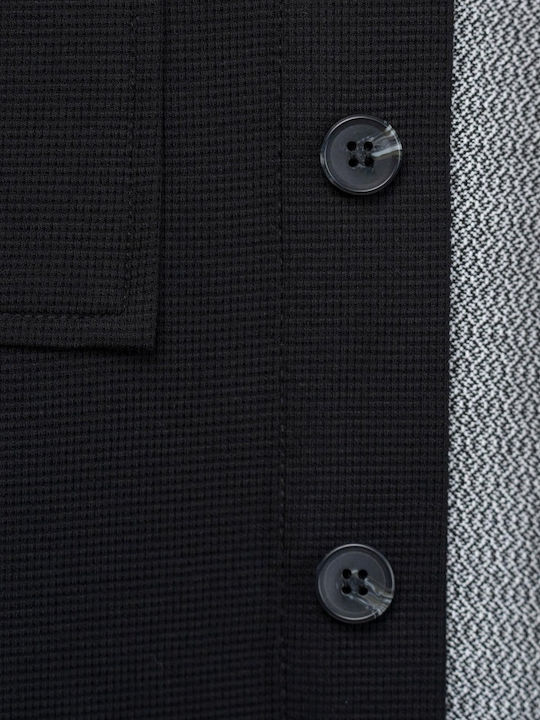 Μακρυμάνικo Overshirt Μαύρο