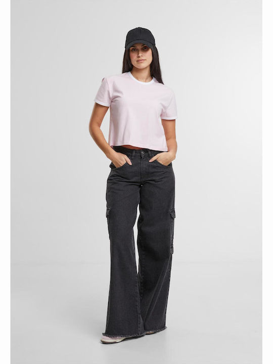 Damen T-Shirt Blushed Rose, White