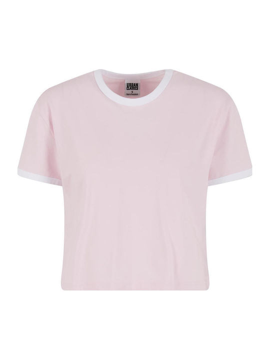 Damen T-Shirt Blushed Rose, White