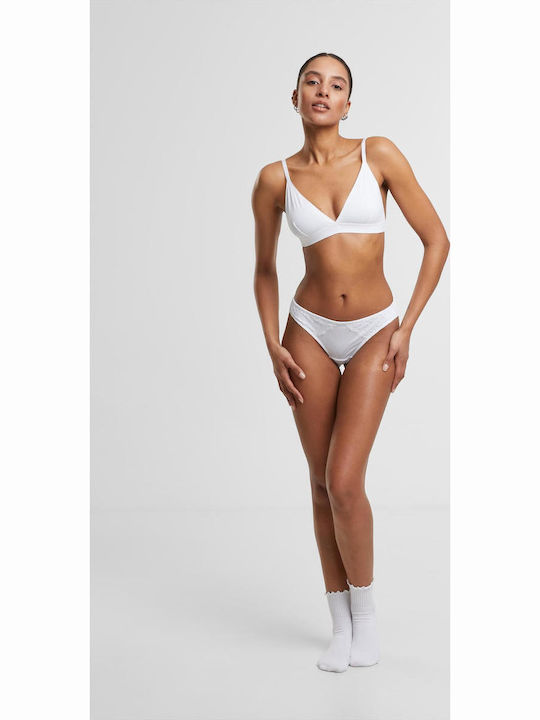 Дамско Бразилско 2Pack с дантела Black, White