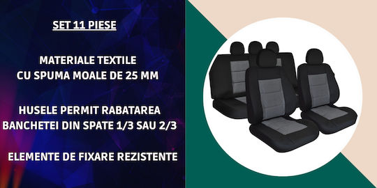 Smartic Σετ Πλατοκαθίσματα Αυτοκινήτου 11τμχ Λευκά