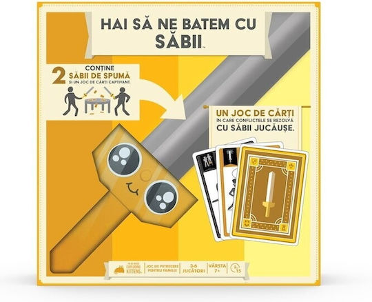 Joc de Societate Let's Fight with Swords pentru 2-6 Jucători 7+ Ani Exploding Kittens