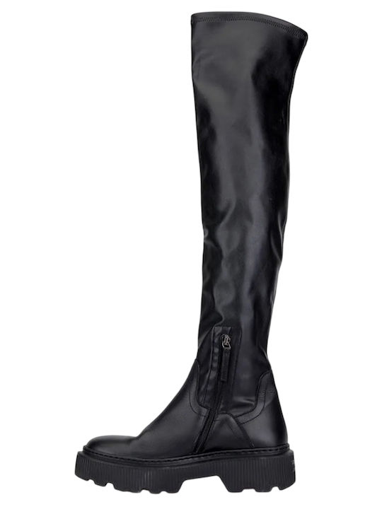 Leather Women's Boots Black