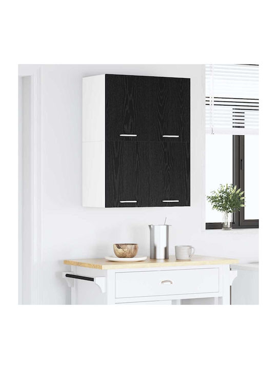 Schrank Wand Schwarz 60x31x40cm