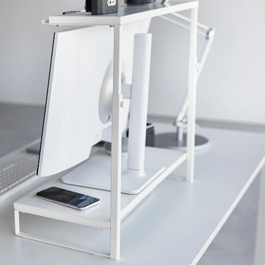 Yamazaki Suport Birou Monitor Albă (1302)