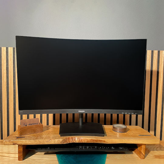 Skymnos Επιτραπέζια Βάση Οθόνης έως 32" Καφέ (MS670)