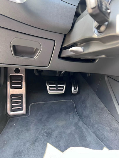 Best-Ka Комплект педали за автомобил Ауди A6 / C8 / Електронна търговия Сребрист 3бр