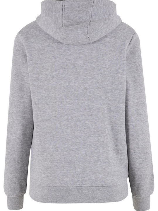 Lang Damen Sweatshirt Kapuzen Heathergrey