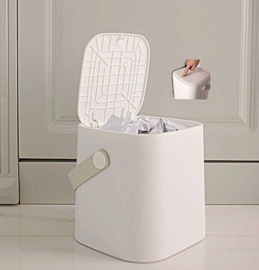 Femmit Waste Bin Handle Inner Bucket 4l Kitchen & Bathroom – White