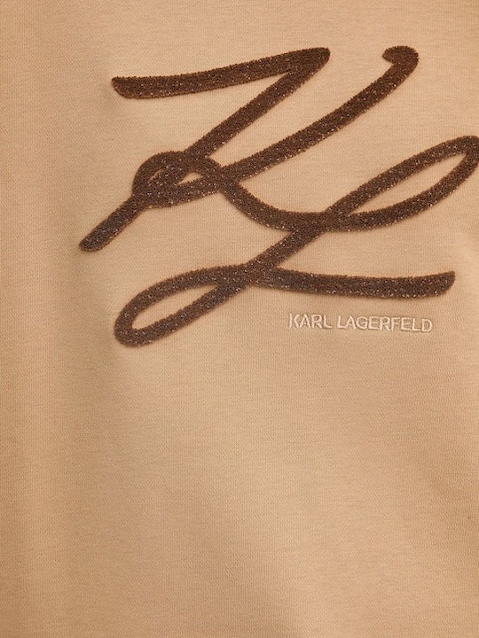 Women's Sweatshirt Hooded Beige