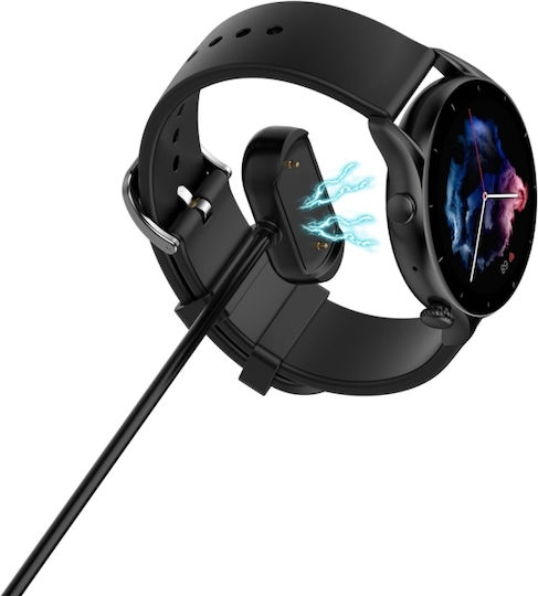 Magnetic Charging Cable Wearable Charger Amazfit T-Rex Ultra Smart Watch Blackς