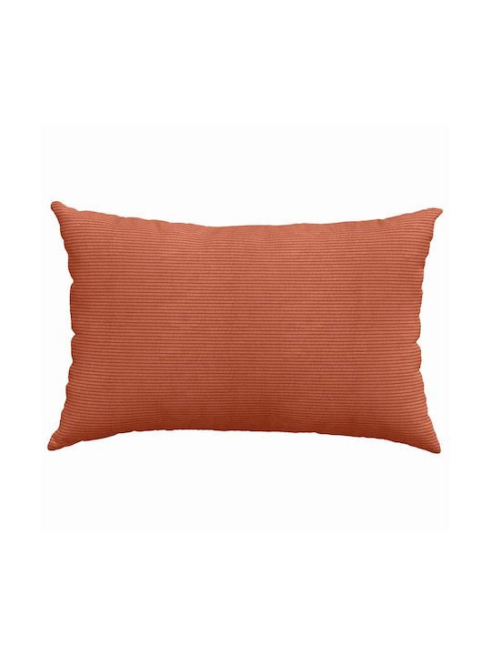 vidaXL Velvet Sofa Cushion Red Orange 40x60cm