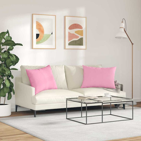 vidaXL Μαξιλάρι Ροζ 2τμχ 50x70εκ. vidaXL Μαξιλάρι Ροζ 2τμχ 50x70εκ.