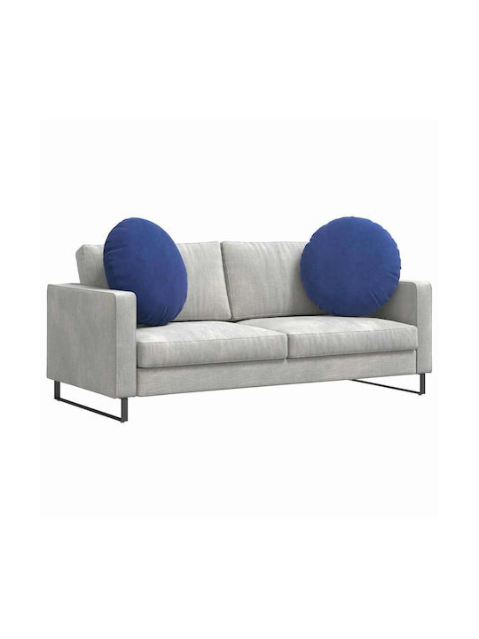 vidaXL Възглавница За Диван От Кадифе Син 60x60см