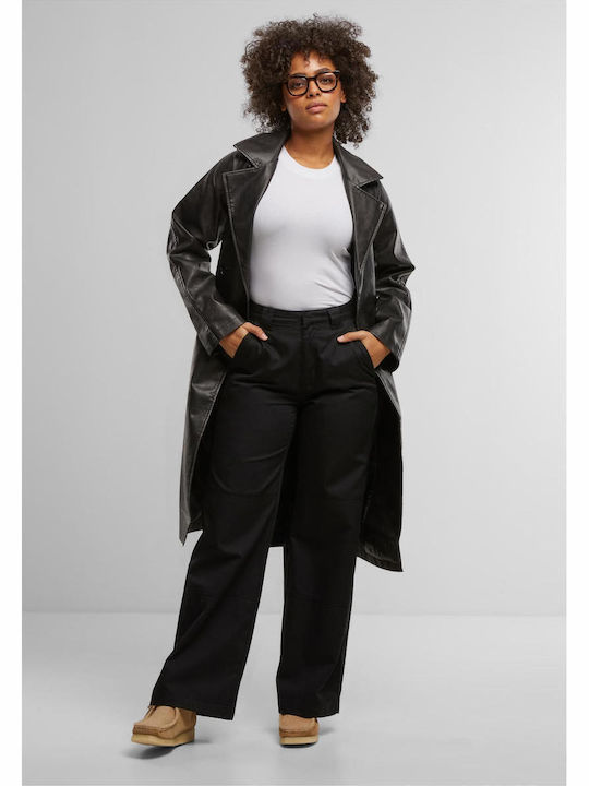 Women's Black Trench Coat