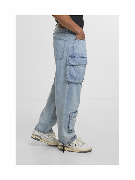 Ανδρικό Παντελόνι Τζιν Cargo Light Blue