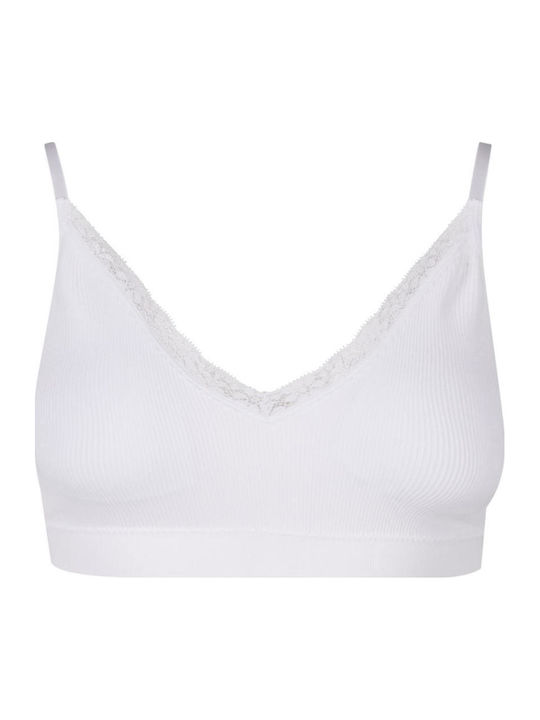 Women's Bra without Padding White