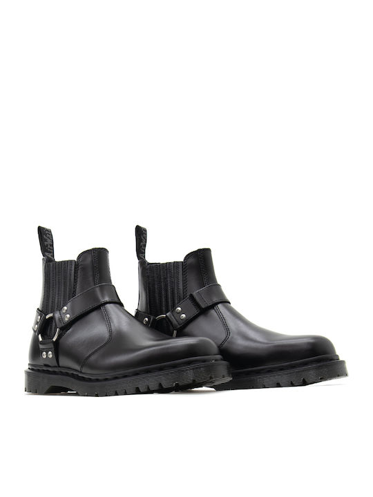 2976 Leather Black Chelsea Boots