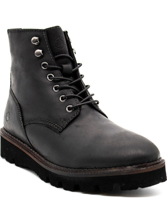 Jadon Leather Black Boots