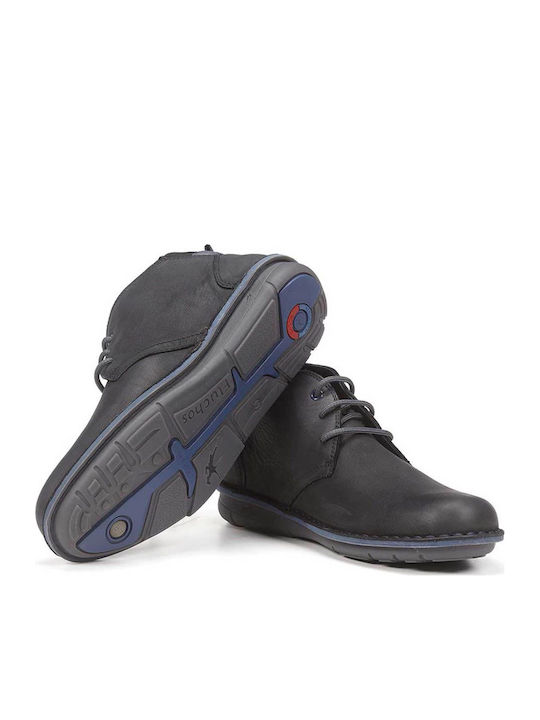 Leather Men's Boots Desert Black