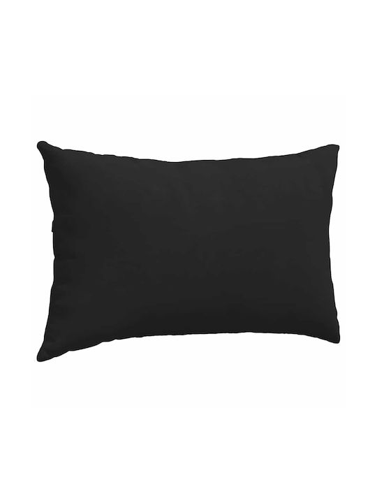 vidaXL Sofa Cushion Black Velvet-Black Metal 2pcs 30x50cm.
