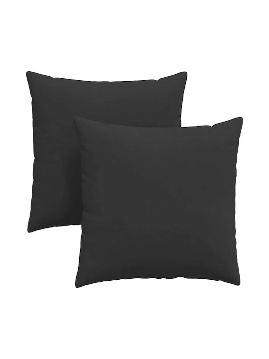 vidaXL Perna de canapea Negru 2buc 60x60cm.