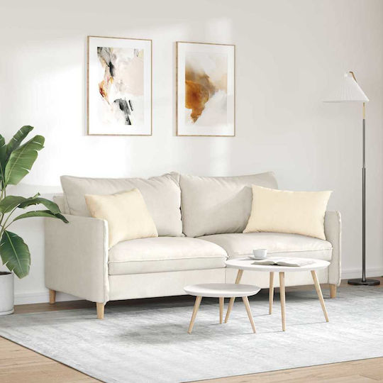 vidaXL Zierkissen Creme 2 Stück 40x60 cm