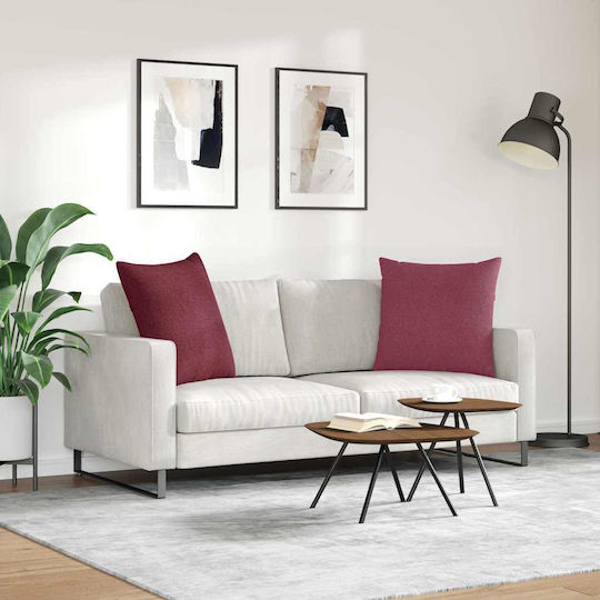 vidaXL Μαξιλάρι Κόκκινο 2τμχ 60x60εκ. vidaXL Μαξιλάρι Κόκκινο 2τμχ 60x60εκ.