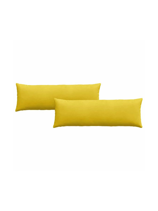 vidaXL Velvet Yellow Sofa Cushion 40x120cm