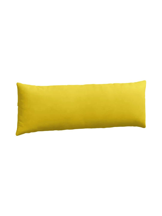 vidaXL Velvet Yellow Sofa Cushion 40x120cm
