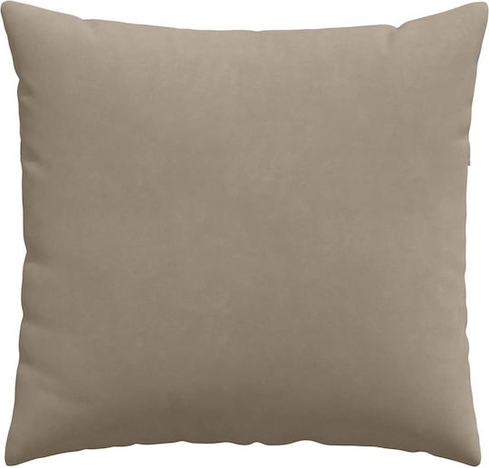 vidaXL Sofa-Kissen Taupe 2Stück 45x45cm.