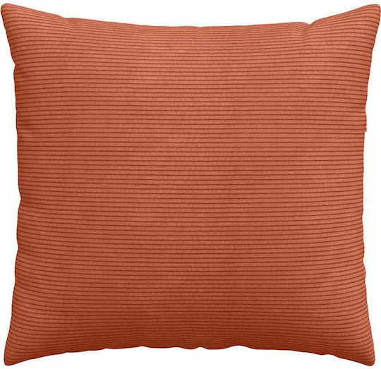 vidaXL Velvet Sofa Cushion Red Orange 50x50cm