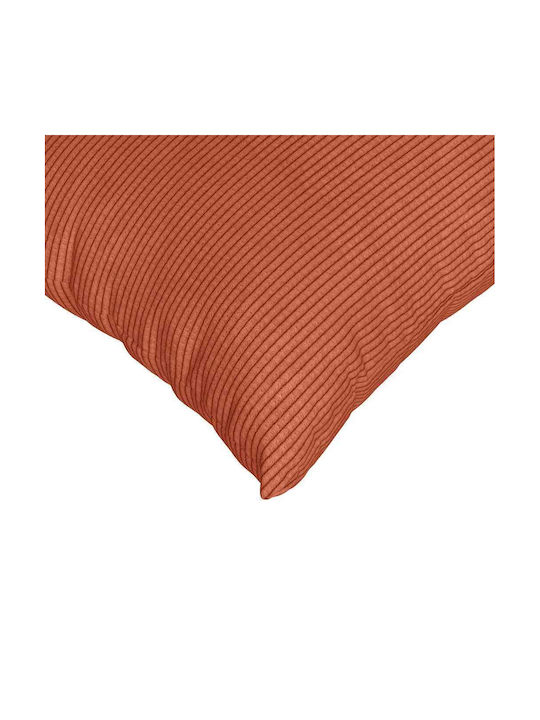 vidaXL Velvet Sofa Cushion Red Orange 50x50cm