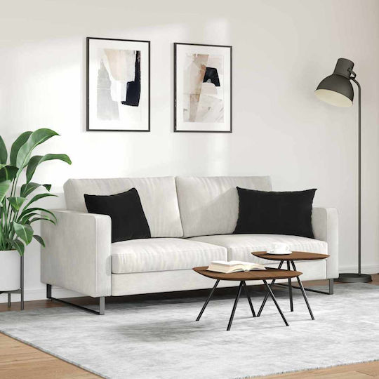 vidaXL Zierkissen Schwarz 2 Stück 40x60cm