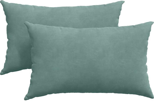 vidaXL Velvet Light Blue Sofa Cushion 30x50cm