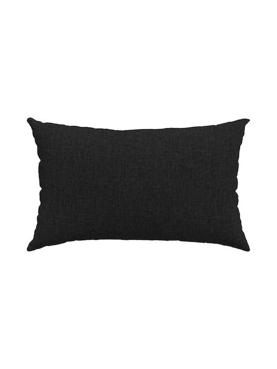 vidaXL Zierkissen Schwarz 30x50cm