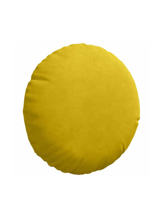 vidaXL Velvet Yellow Sofa Cushion 40x40cm