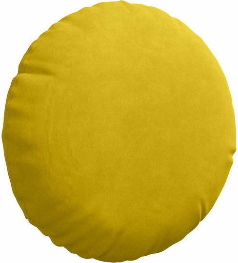 vidaXL Възглавница За Диван От Кадифе Жълта 40x40см
