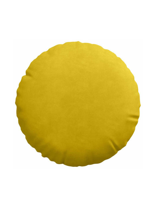 vidaXL Velvet Yellow Sofa Cushion 40x40cm