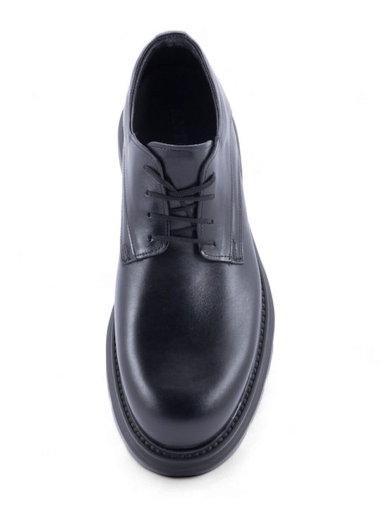 Leather Men's Casual Black Shoes