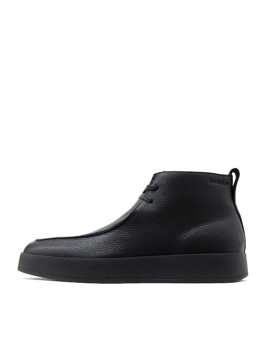 Leder Schwarz Herrenstiefel