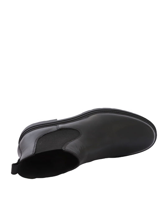 Spherica Leder Chelsea Herrenstiefel Schwarz