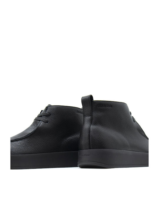 Leder Schwarz Herrenstiefel