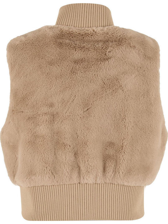 Women's Sleeveless Short Fur Wetsand