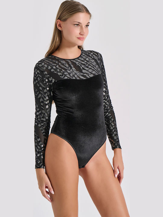 Milena by Paris Sexy Κορμάκι Μαύρο