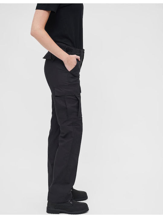 Bdu Damen Stoff Fracht Hose Schwarz