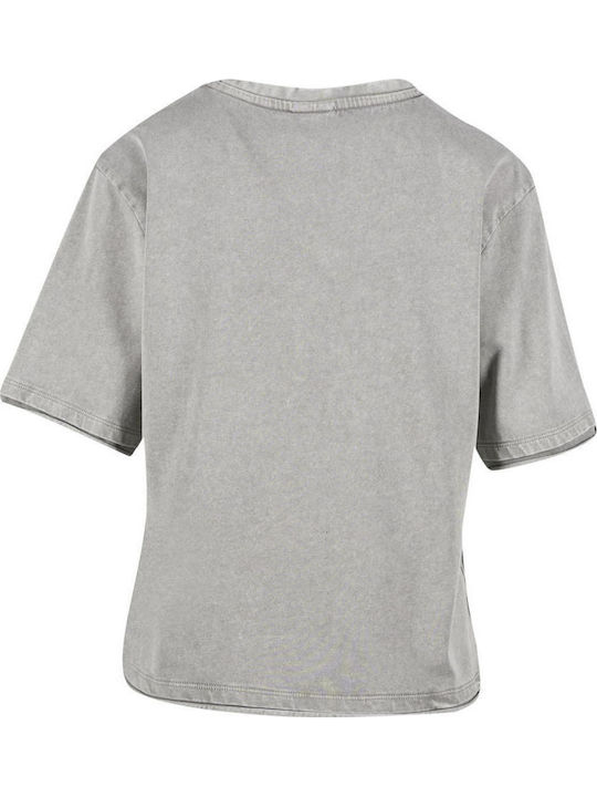Damen Bluse Baumwolle Steel Grau