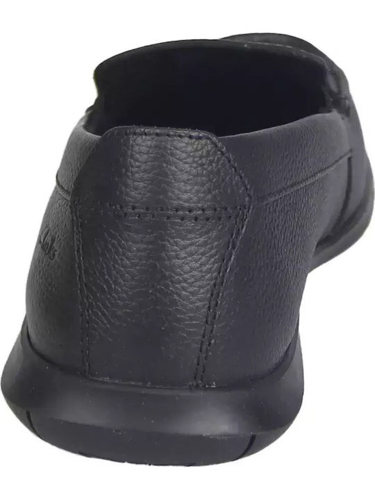 Step Men's Leather Moccasins Black