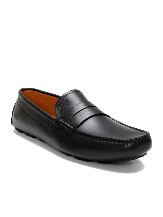Men's Leather Loafers Black